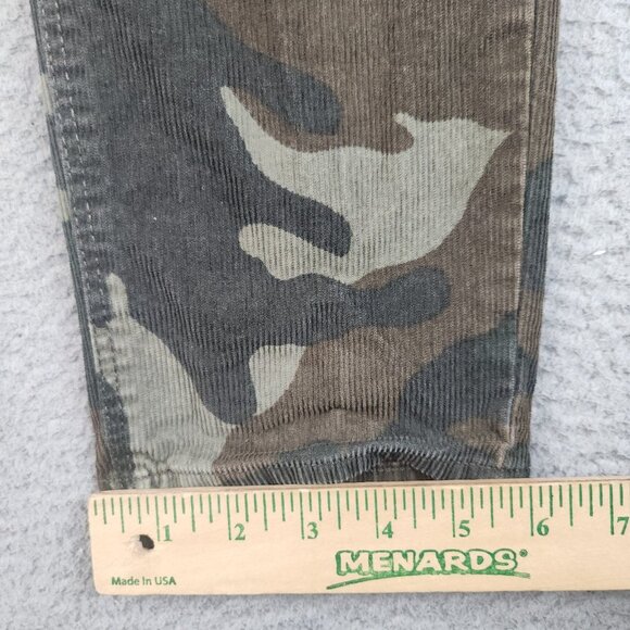 American Eagle Pants Women's 4 Regular Super Stretch Corduroy Camo Straight Leg - Picture 5 of 12